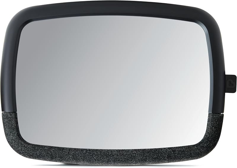 Munchkin Pivot 360 Baby Car Mirror for Rear-Facing Car Seats, Black — baby car seat mirror refill for baby car seat