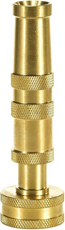 Heavy-Duty Brass Hose Nozzle, Adjustable Twist Hose Nozzle, Jet Sweeper Nozzle, Garden Sprayer — metal hose nozzle
