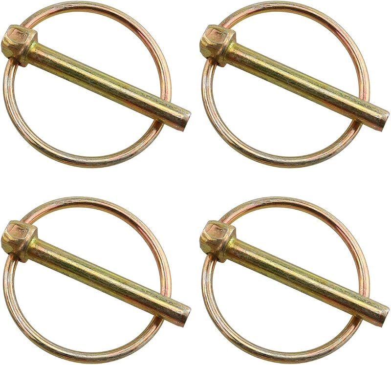 E-outstanding Linch Pin 4PCS 45mm Heavy Duty Lynch Pin Shaft Locking Pin Fastener Assortment Kit for Farm Tractors