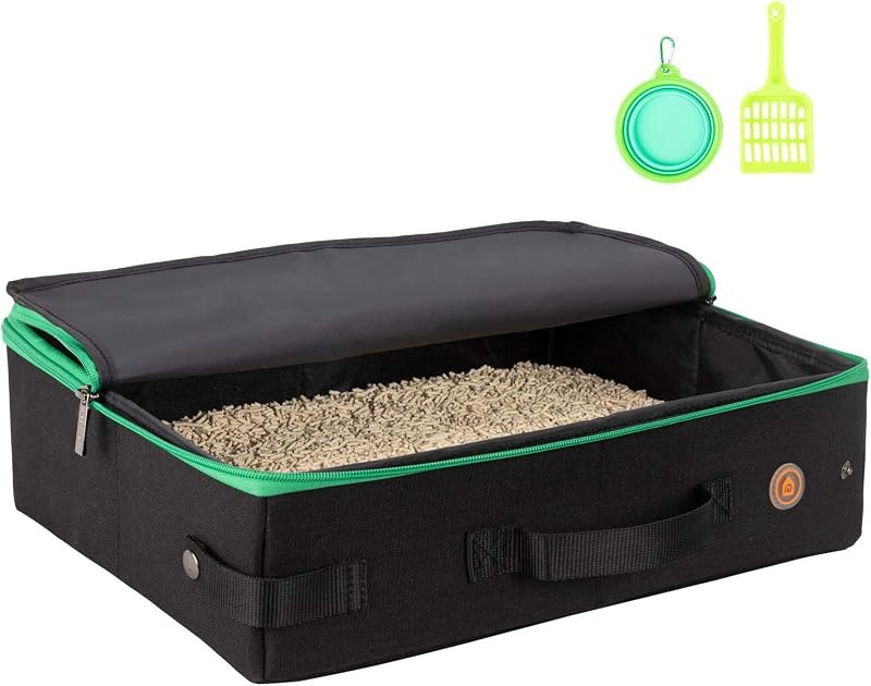 Cat litter setups that do not smell up the house — for travel