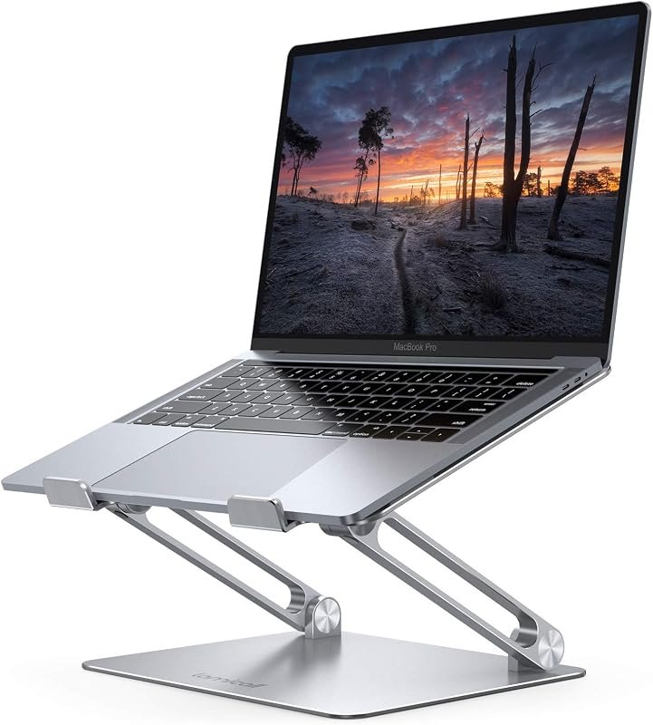 Lamicall Aluminum Laptop Stand for Desk for MacBook Air Pro Neo 10-17.3'' — aluminum for best laptop stand best rated