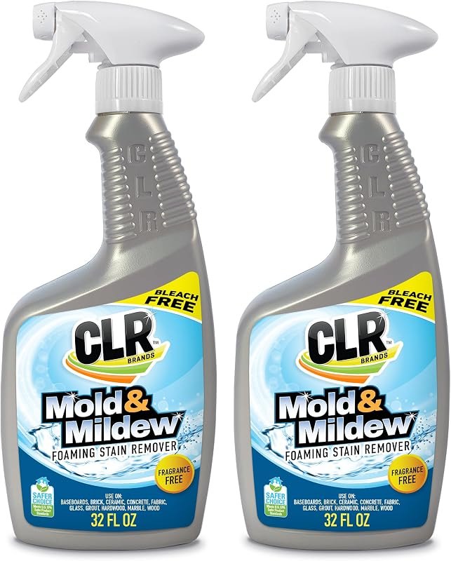 Brands Mold and Mildew Stain Remover, 32 oz. Spray Bottle, Pack of 2, Multi-Surface Stain Remover, Works on Tile