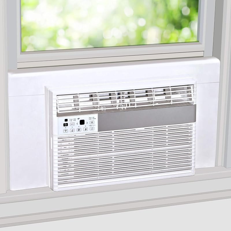 Breeze Stop Surround Insulation Side Panels White for Window AC Unit Indoor Air Conditioner Cover for Winter and