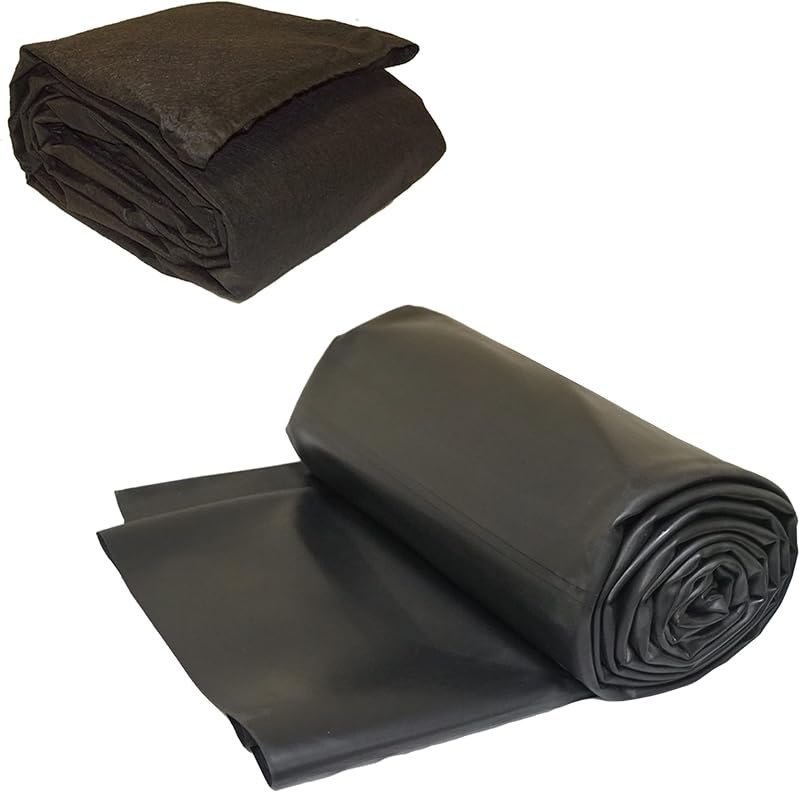 LifeGuard Pond Liner 10 ft. x 15 ft. 45 Mil EPDM Rubber and Underlayment — best-epdm-pond-liner for EPDM pond liner