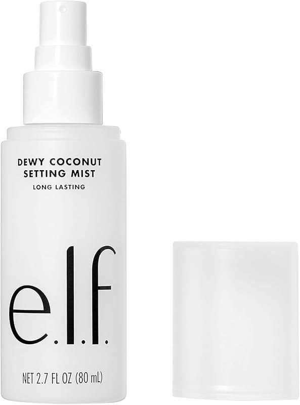e.l.f. Dewy Coconut Setting Mist, Makeup Setting Spray For Hydrating & Conditioning Skin, Infused With Green Tea