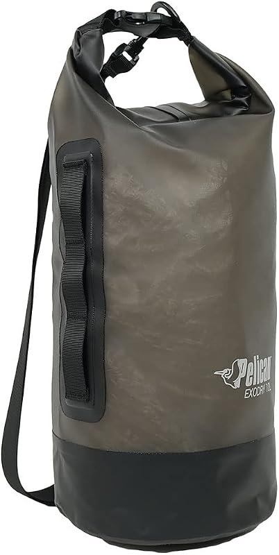 Pelican ExoDry 10L Small Drybag - Waterproof - Shoulder Strap - Thick & Lightweight - Roll Top Dry Compression - Keeps