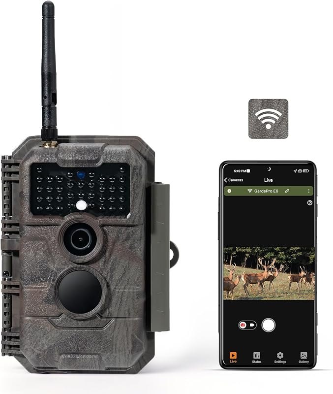 GardePro E6 WiFi Trail Camera, Stable WiFi with External Antenna — trail camera no glow amazon for trail camera no glow