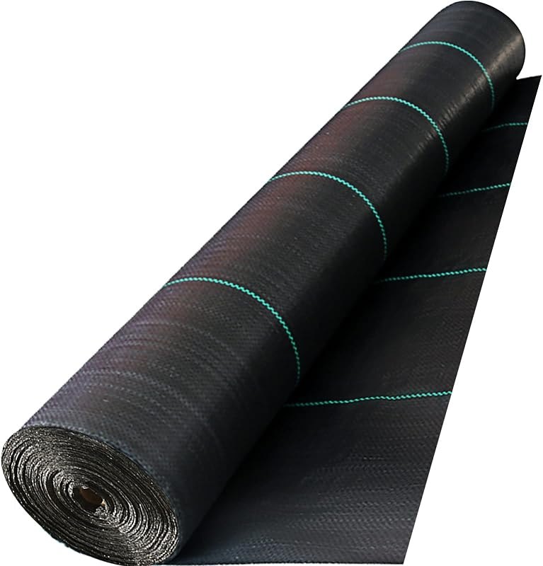Happybuy 13ft x 108ft Driveway Fabric, 5oz Heavy Duty Weed Barrier Fabric — landscape fabric replacement for landscape