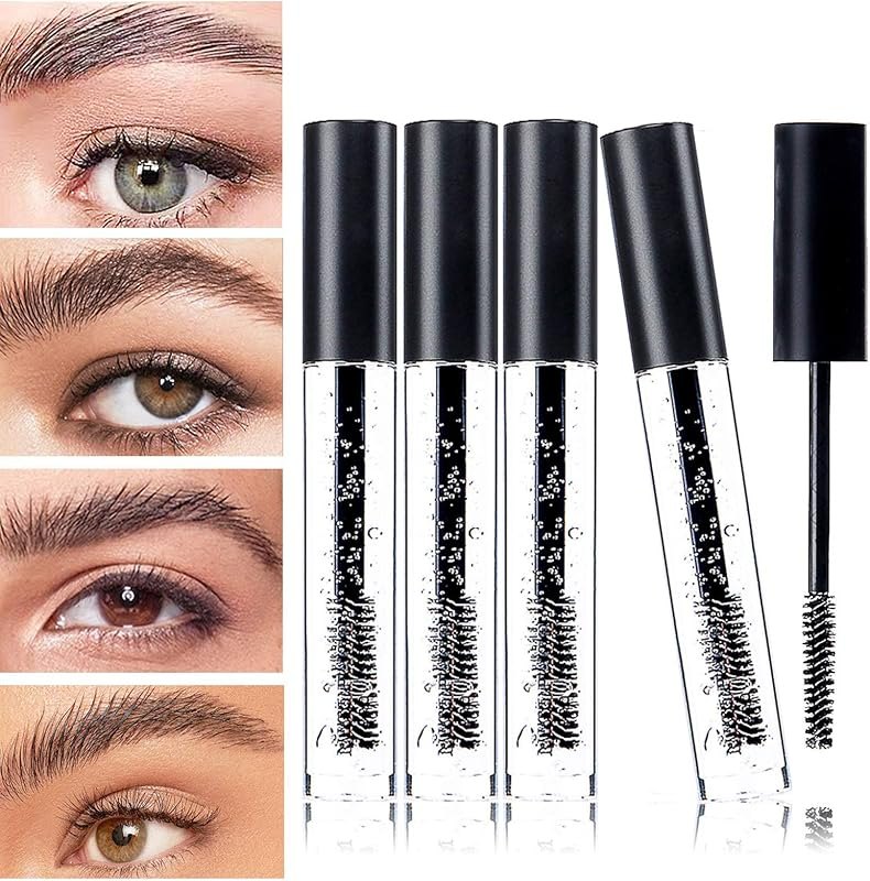 DAGEDA 4Pcs Clear Eyebrow Setting Gel, Natural Waterproof Brow Makeup — clear brow gel pack for clear brow gel