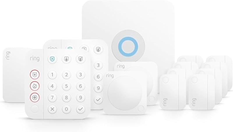 Alarm 14-Piece Kit (newest model), Wireless smart home or business security system, expandable, easy setup, Mobile App