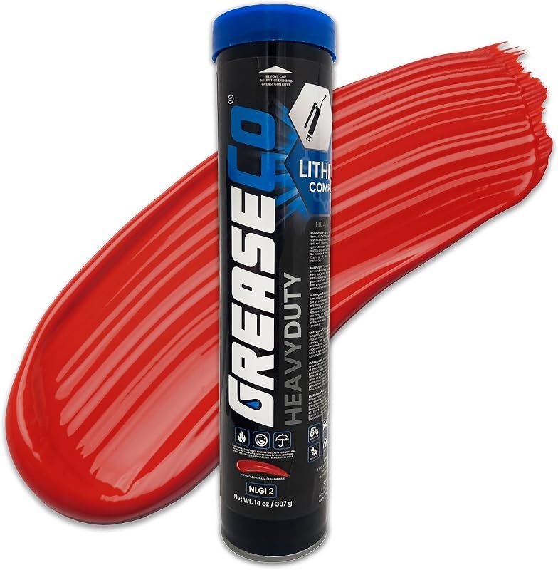 Red and Tacky Lithium Grease Tube — grease-cartridges for grease gun compact small