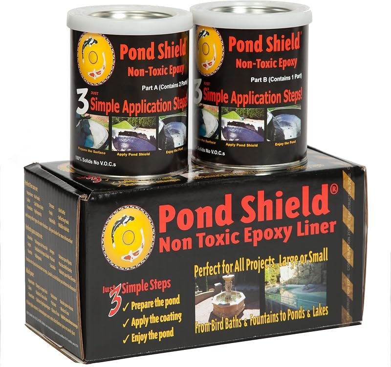 Pond Armor SKU-Dblue-QT-R Delta Blue Pond Shield 1.5 Quart Kit Non-Toxic epoxy Coating — underwater-epoxy-pond for