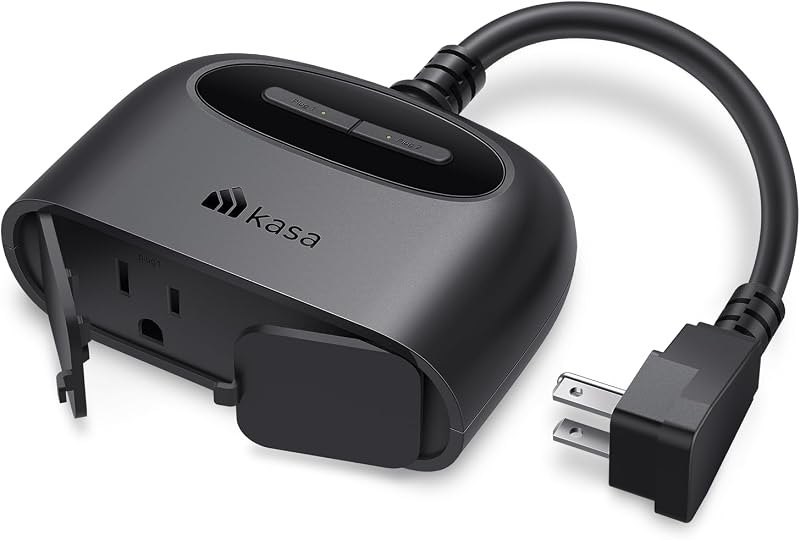 Kasa Outdoor Smart Plug, Smart Home Wi-Fi Outlet with 2 Sockets, EP40 — outdoor for best smart plug