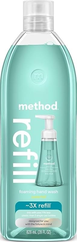 method Foaming Hand Wash Refill, Waterfall, 28 fl oz — waterfall foam refill for waterfall foam under 30 budget