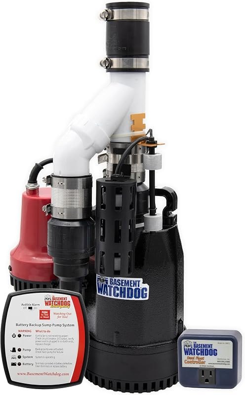 The Basement Watchdog Combo Preassembled Primary & Battery Backup Sump Pump System w/Monitoring Controller (CITE-33)