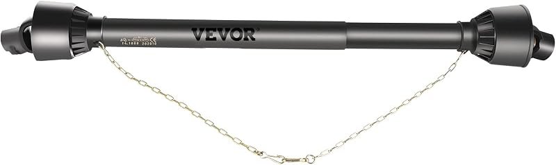 VEVOR PTO Shaft, 1-3/8" PTO Drive Shaft, 6 Spline Tractor End and Round Implement End PTO Driveline Shaft, Tractor PTO