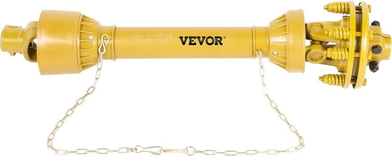 VEVOR PTO Shaft 1-3/8" PTO Drive Shaft 6 Spline Both Ends Series 4 Tractor — pto-driveline for PTO shaft cover no
