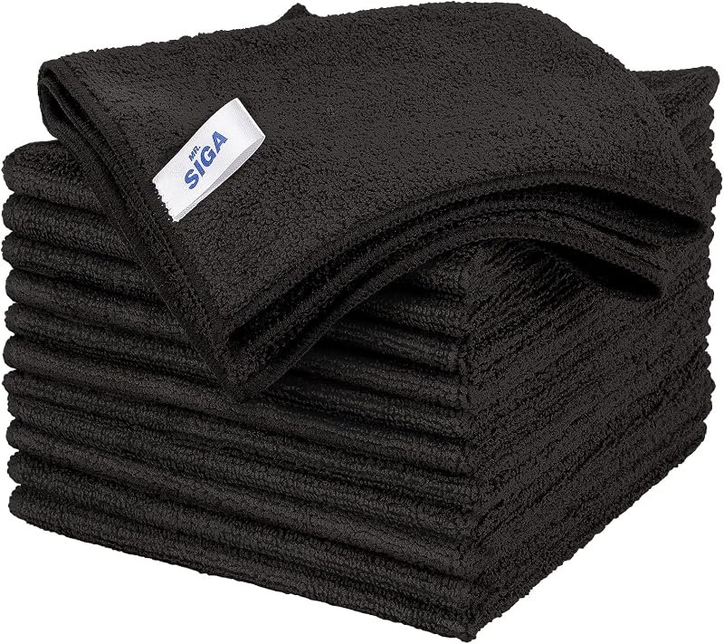 MR.SIGA Microfiber Cleaning Cloths, Streak Free Microfiber Towels, 12 Pack
