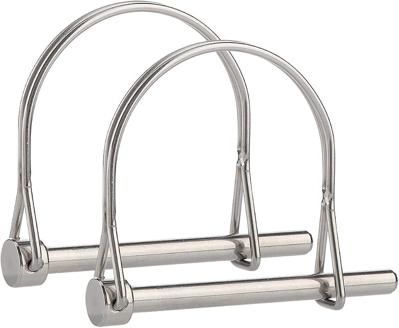 2 Pcs Extended Pto Pin, Safety Coupler Pin 1/4" x 2-3/4"(6.3mm x 70mm), Full Marine Grade 316 Stainless Steel Heavy