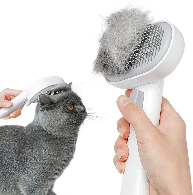 Aumuca Cat Brush for Shedding, Cat Brushes for Indoor Cats, Cat Brush for Long or Short Haired Cats, Cat Grooming