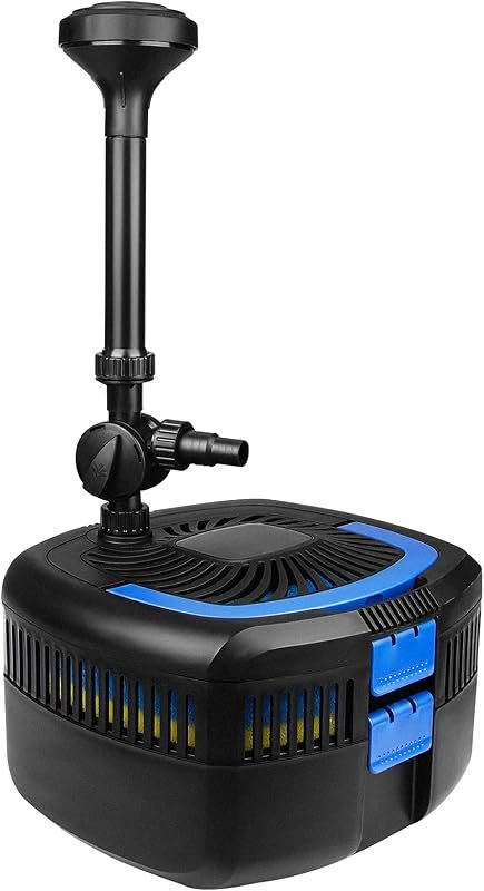 ANBULL All-in-One Pond Filter Fountain Kits,1370 GPH Pond Water Pump — best-pond-filter for pond filter durable heavy