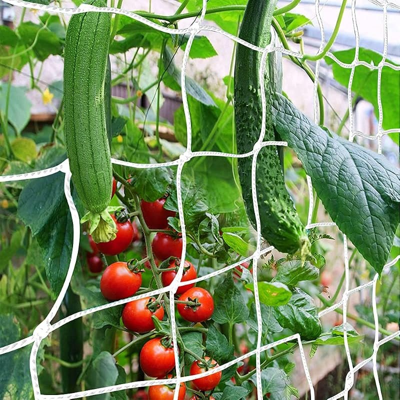 Trellis Netting, CANAGROW Heavy-Duty Garden Plant Trellis Netting for Climbing Plants, Outdoor Indoor Grow Net for