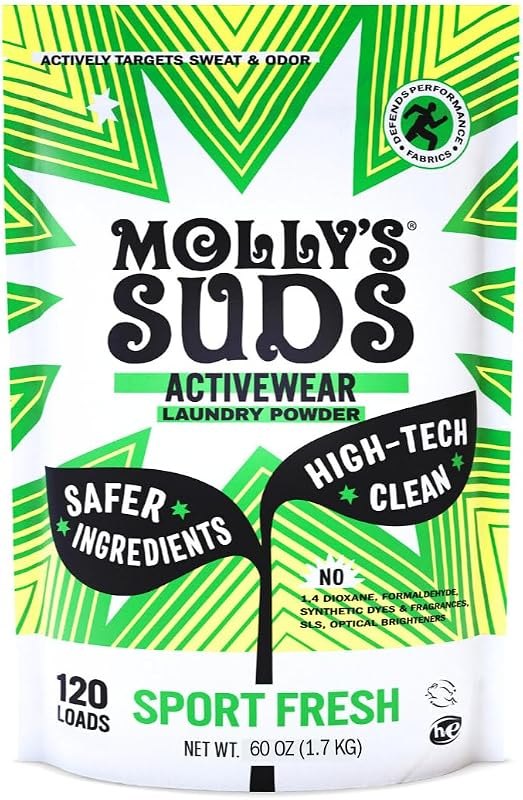 Molly's Suds Active Wear Laundry Detergent — laundry stripping soak for laundry stripping soak