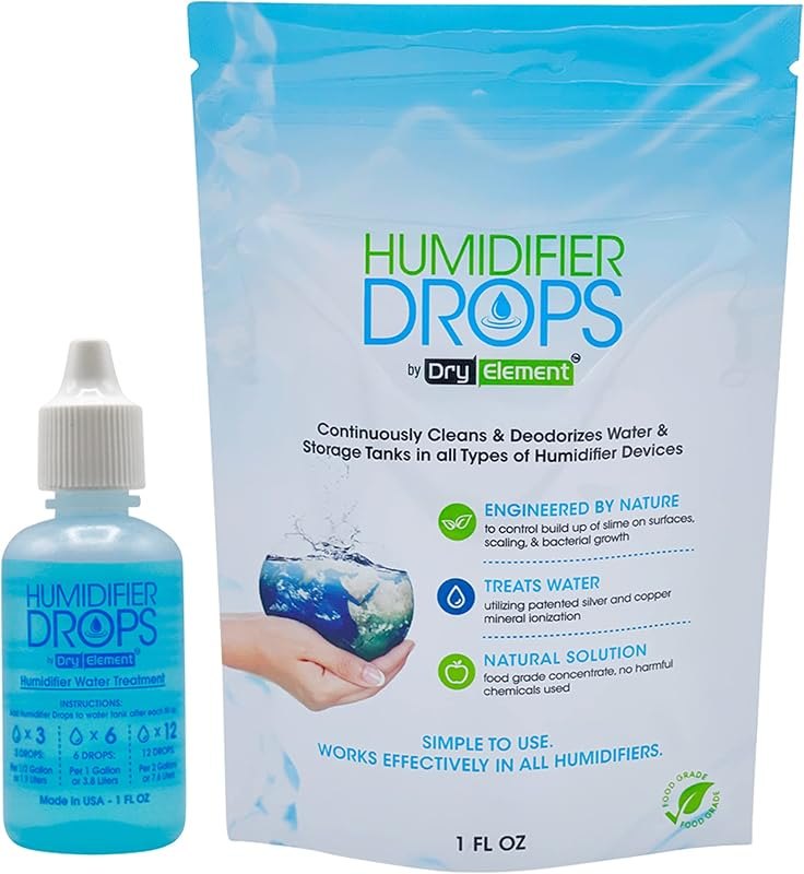 The Original Humidifier Drops - Premium Food Grade Concentrate, Slows Down Residue Accumulation on Surfaces, Minimizes