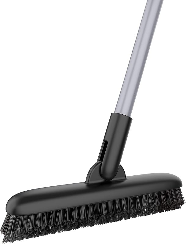 MR.SIGA Heavy Duty Grout Scrub Brush with Long Handle — grout brush for grout cleaner durable heavy duty