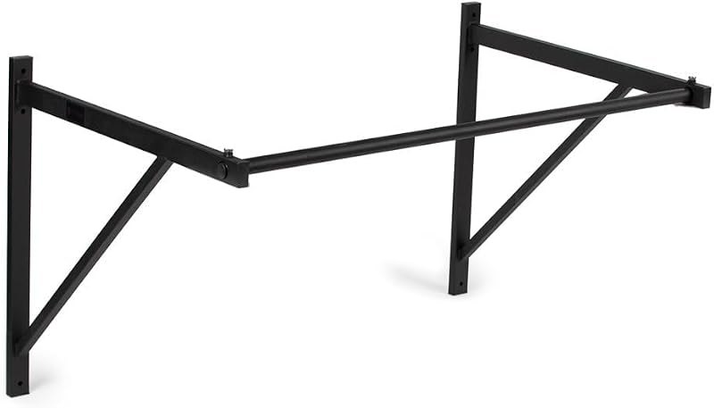 Titan Fitness Ceiling & Wall-Mount Pull-Up Bar, 52" Long x 32mm Smooth Grip, 500 LB Capacity, Home & Garage Gym