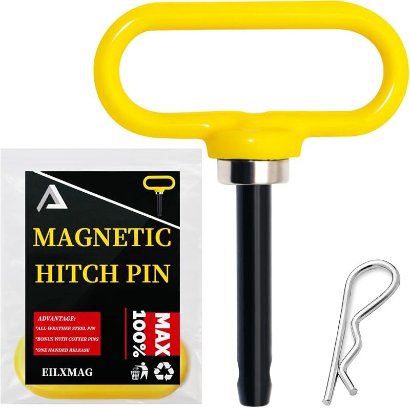 1/2 Inch Magnetic Hitch Pin Lawn Mower Trailer Hitch Pins — tractor-hitch-pins-amazon for tractor hitch pins compact