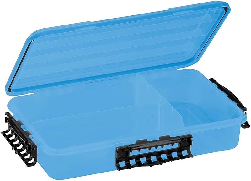 Waterproof 3700 Deep Bulk Stowaway Tackle Box, 14" X 8.88" X 3", Durable Cam-Action Latches, O-Ring Seal, Adjustable