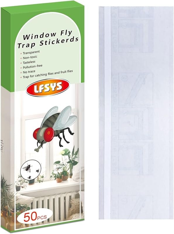 LFSYS 50 Window Fly Traps Indoor Fruit Fly Traps for Indoors — fruit fly trap amazon for fruit fly trap durable heavy