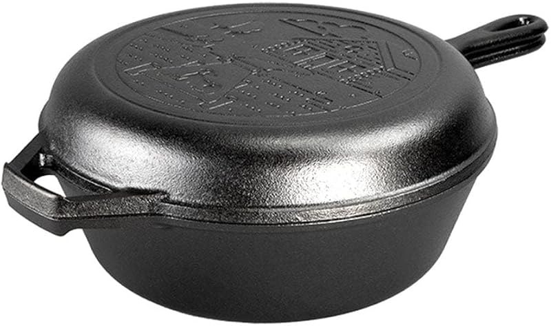 Wanderlust Series Cast Iron Combo Cooker, 3.2 Quart — combo cooker for best cast iron skillet travel compact