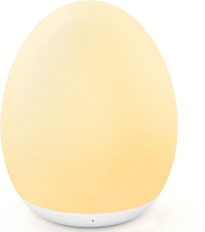 MediAcous Night Light for Kids, 7 Colors Changing Egg Light for Nursery — night light for best baby monitor under 40