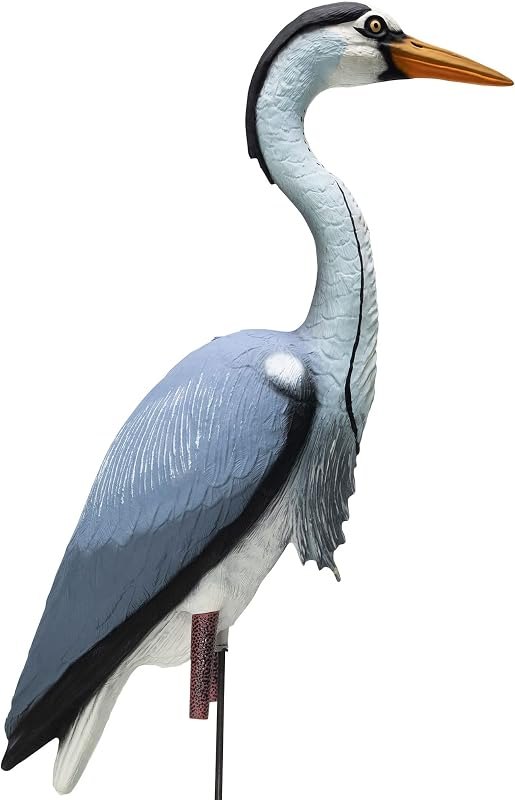 Higdon Outdoors Blue Heron Confidence Decoy for Waterfowl and Ornamental Water Garden, Pond and Landscape Decoration