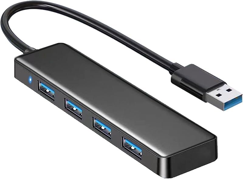 USB Hub 4 Port, USB Splitter 1 in 4 Out, USB Extender Hub for Laptop PC — Computer Accessory amazon for computer