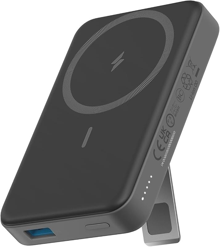 633 Magnetic Power Bank with Stand, 10,000mAh Portable Charger — MagSafe for best power bank best rated