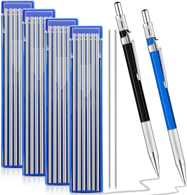 Gersoniel 2 Pcs Welders Pencil 48 Refill, Silver — Welding refill for welding