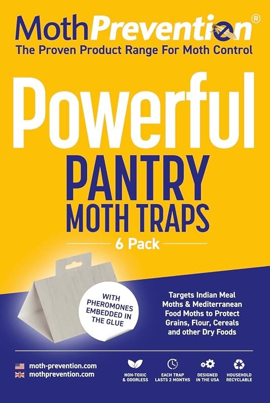 MothPrevention Powerful Pantry Moth Traps Pack of 6