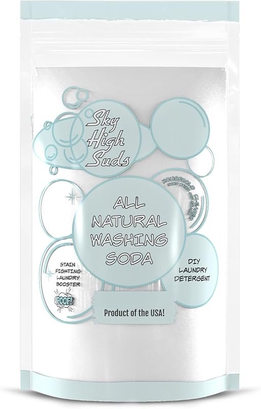 All-Natural Washing Soda, 2 lb, Soda Ash, Made in USA — washing soda for laundry stripping soak under 30 budget