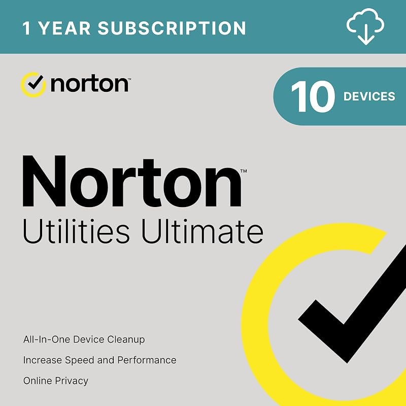 Norton Utilities Ultimate for 10 Devices, Keep your devices running like new - for Windows PC, Android and iOS