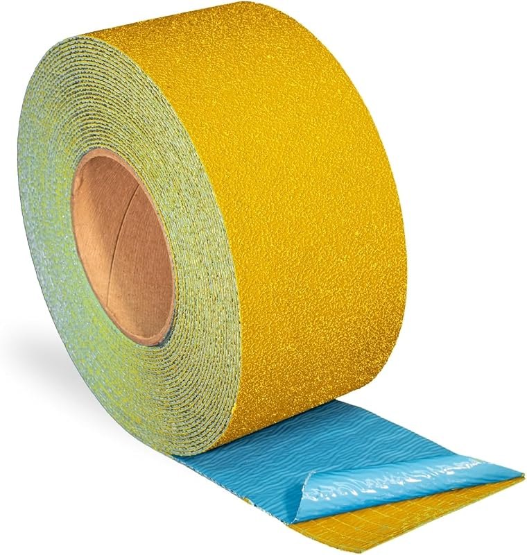 DuraMark RPT-750 Reflective Pavement Marking Tape, Yellow, 3 in x 18 ft — flashing tape for roof leak tape under 30