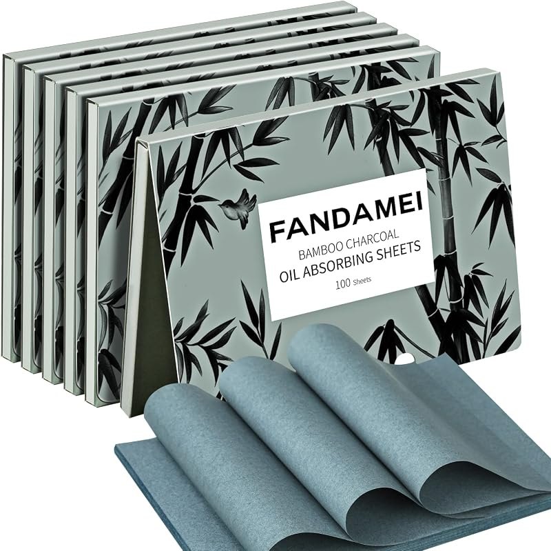 FANDAMEI 600 Counts Oil Blotting Sheets For Face, Blotting Papers For Face — oil blotting papers heavy duty for oil