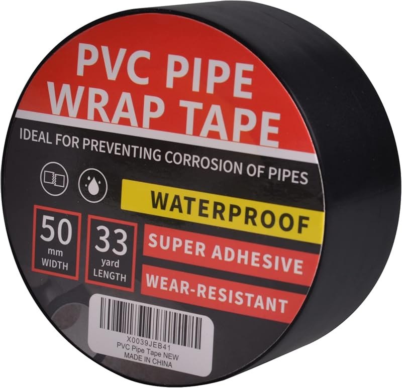 TAPEBEAR Corrosion Protection Pipe Tape Drain Pipe Wrap Tape 2" x 33Yard — pipe leak tape pack for pipe leak tape