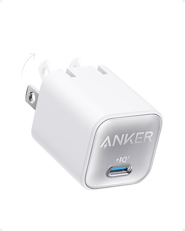 Anker Nano Phone Charger, 30W Portble and Foldable USB C GaN Charger — compact for best GaN charger