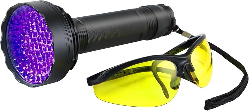 Lichamp AC Leak Detector Kit Automotive, UV Oil Dye Leak Detection Kit Includes AC UV Light and Protective Glasses