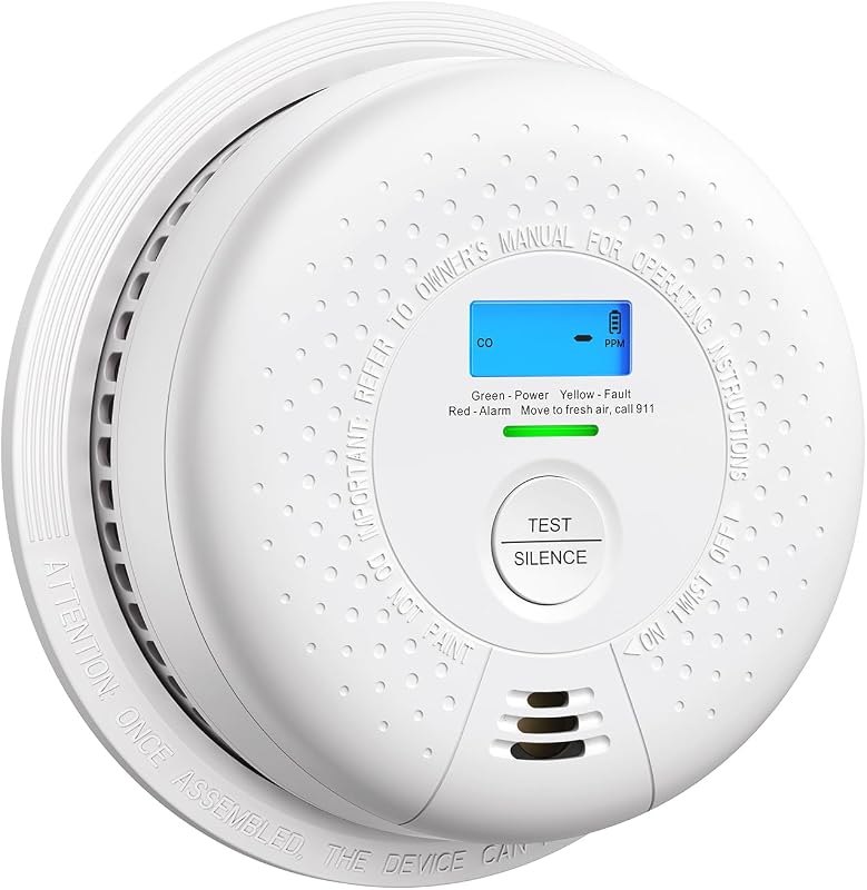 X-Sense Smoke Detector and Carbon Monoxide Detector, SC01, 1-Pack — 10 year co alarm for carbon monoxide detector