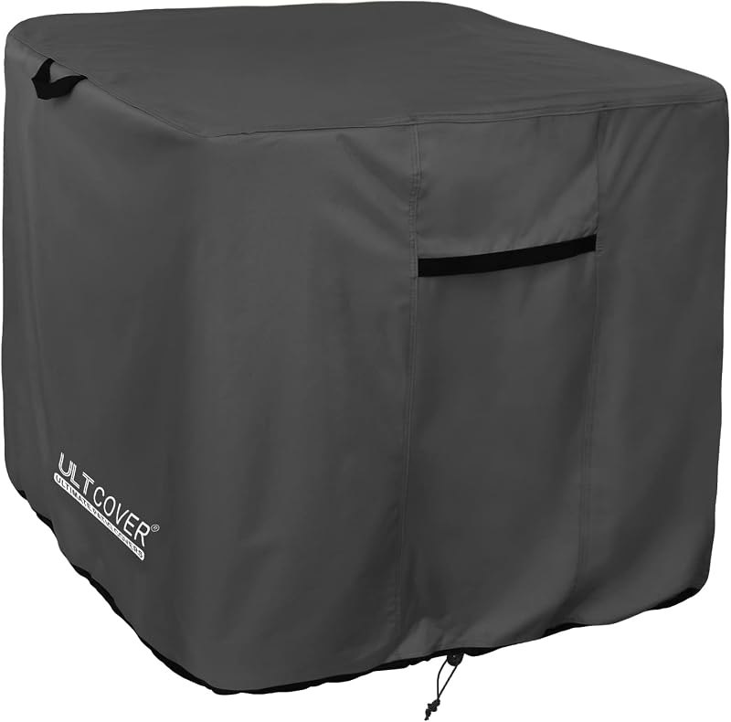 ULTCOVER Waterproof Air Conditioner Cover 30W x 30D x 32H in, Black — ac unit winter cover for window air conditioner