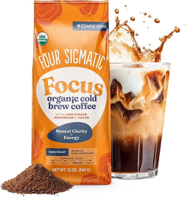 Four Sigmatic Organic Cold Brew Coffee Grounds